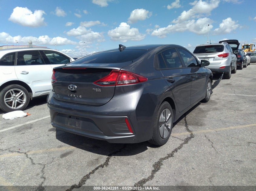 VIN KMHC65LC4LU208874 2020 HYUNDAI IONIQ HYBRID BLUE