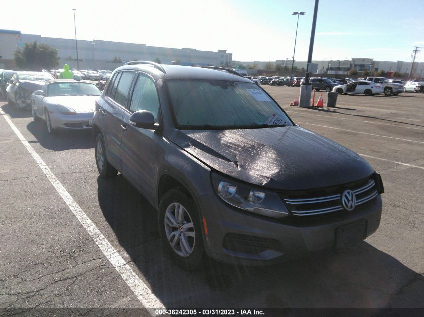 2016 VOLKSWAGEN TIGUAN S - WVGAV7AX6GW541292