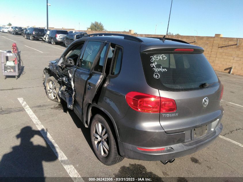 2016 VOLKSWAGEN TIGUAN S - WVGAV7AX6GW541292