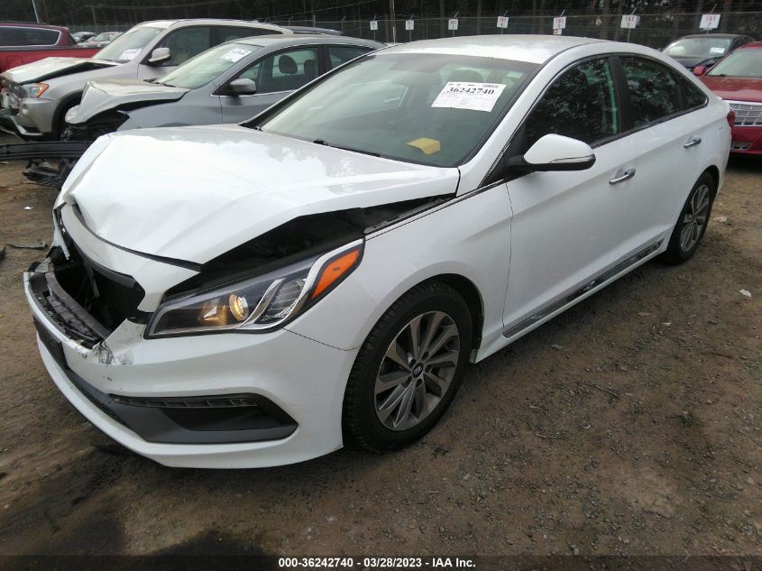 2015 HYUNDAI SONATA 2.4L SPORT - 5NPE34AF4FH052735