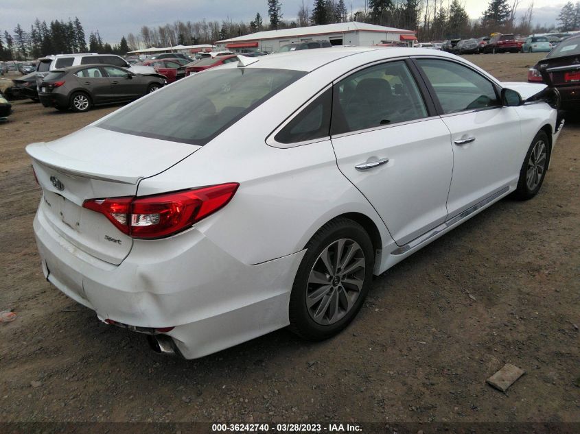 2015 HYUNDAI SONATA 2.4L SPORT - 5NPE34AF4FH052735