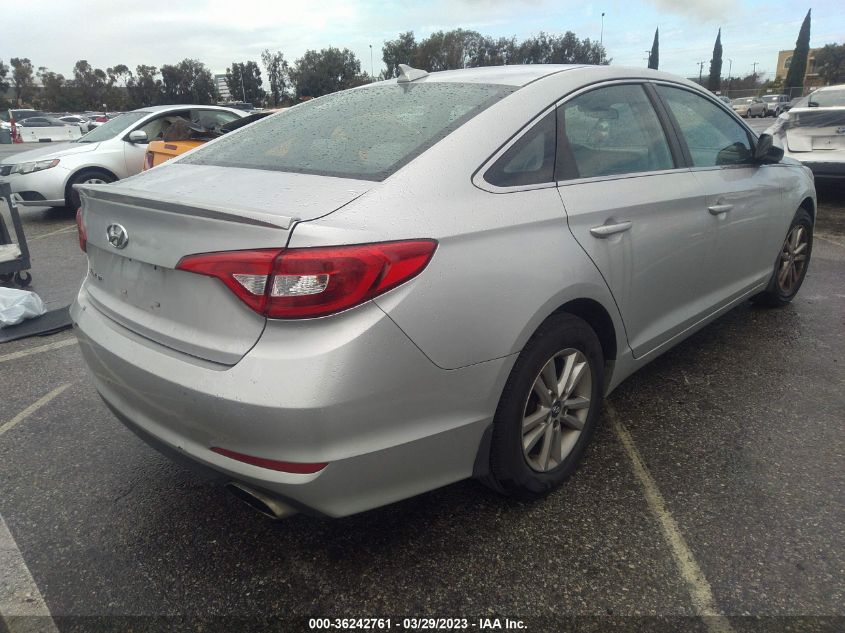 2015 HYUNDAI SONATA 2.4L SE - 5NPE24AF0FH065064