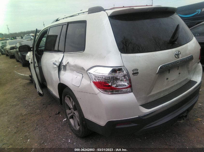 2013 TOYOTA HIGHLANDER LIMITED - 5TDDK3EH4DS177911