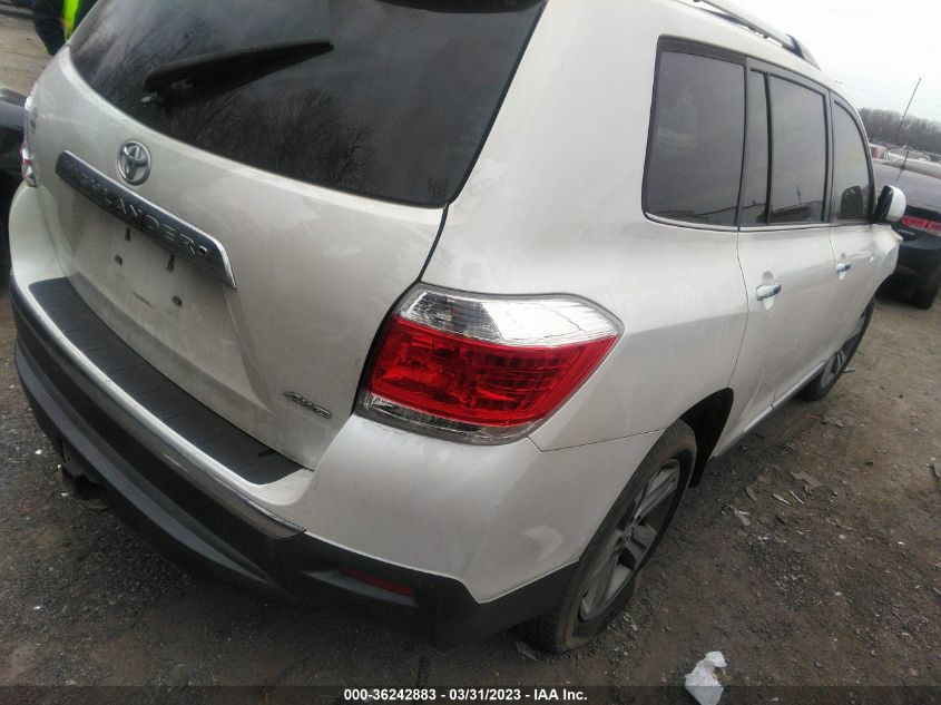 2013 TOYOTA HIGHLANDER LIMITED - 5TDDK3EH4DS177911