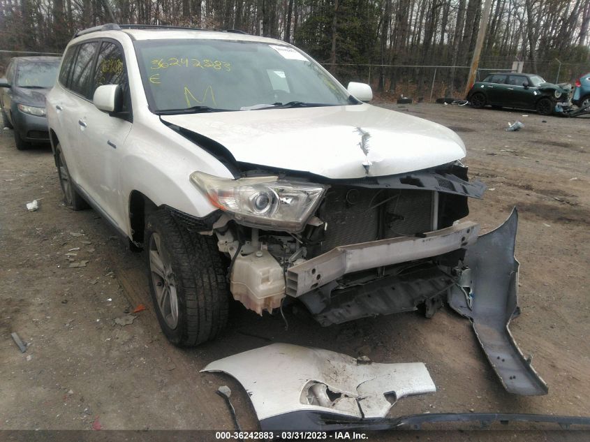 2013 TOYOTA HIGHLANDER LIMITED - 5TDDK3EH4DS177911