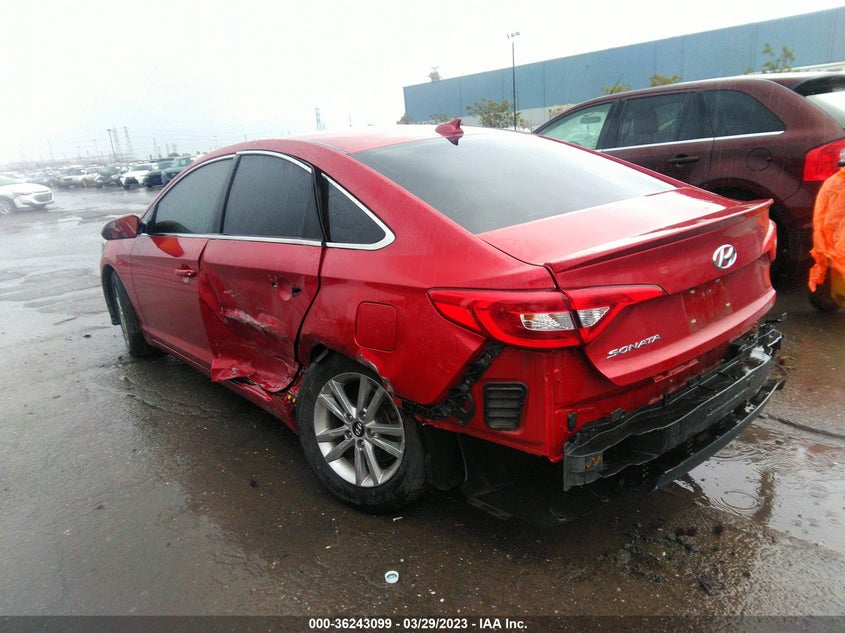 VIN 5NPE24AF8HH444445 2017 HYUNDAI SONATA SE