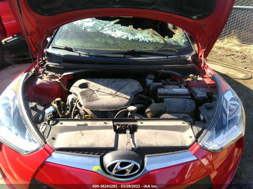 2013 HYUNDAI VELOSTER W/GRAY INT - KMHTC6AD3DU087802