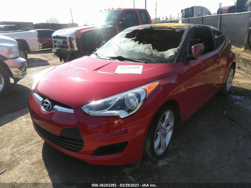 2013 HYUNDAI VELOSTER W/GRAY INT - KMHTC6AD3DU087802