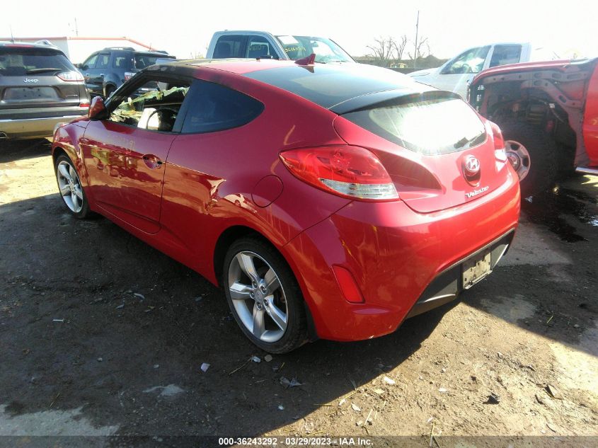 2013 HYUNDAI VELOSTER W/GRAY INT - KMHTC6AD3DU087802