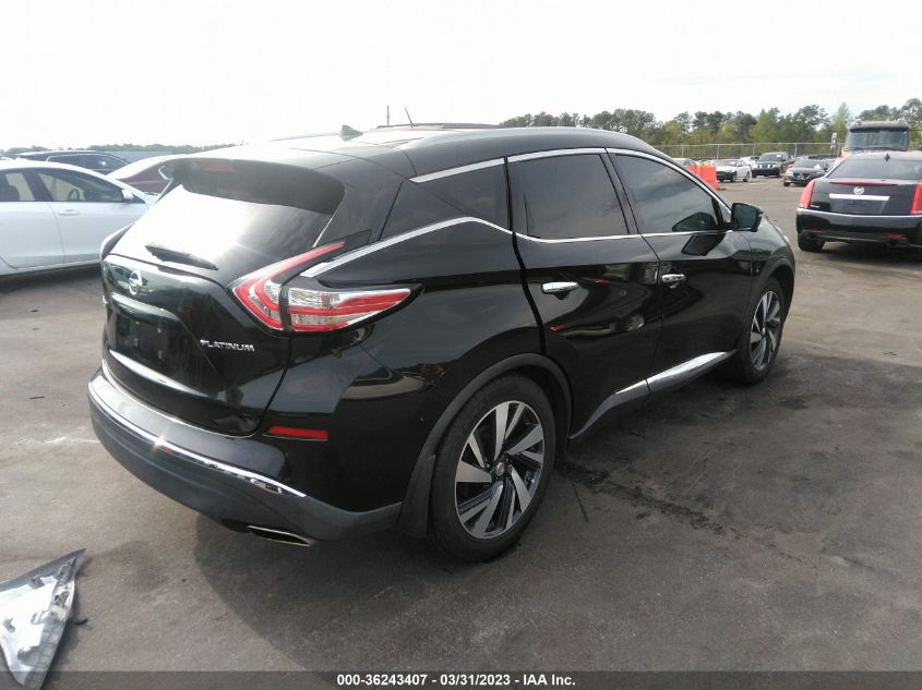 2015 NISSAN MURANO PLATINUM - 5N1AZ2MG7FN278141