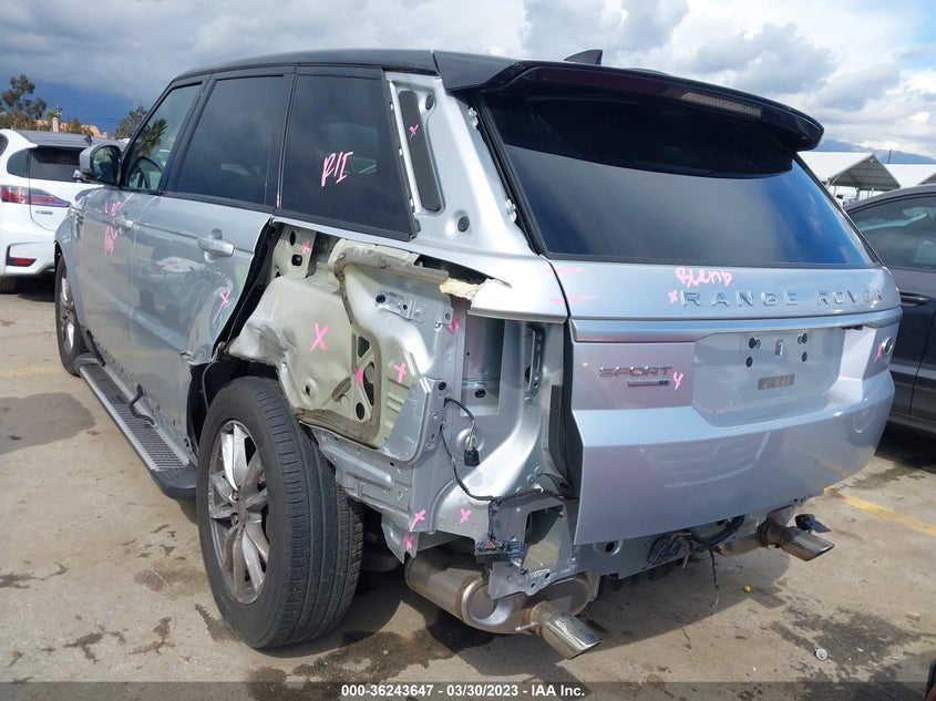 VIN SALWG2FV4HA154262 2017 LAND ROVER RANGE ROVER SPORT SE