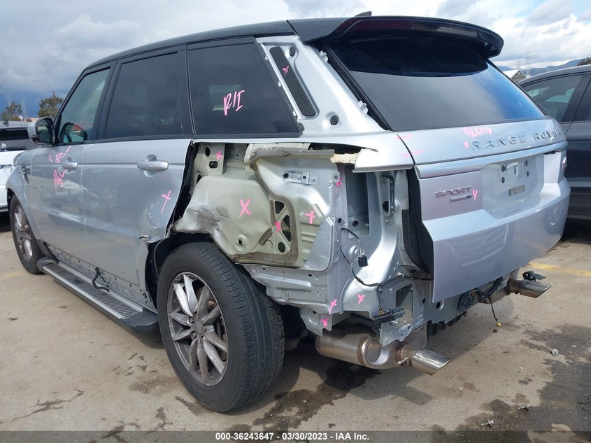 VIN SALWG2FV4HA154262 2017 LAND ROVER RANGE ROVER SPORT SE