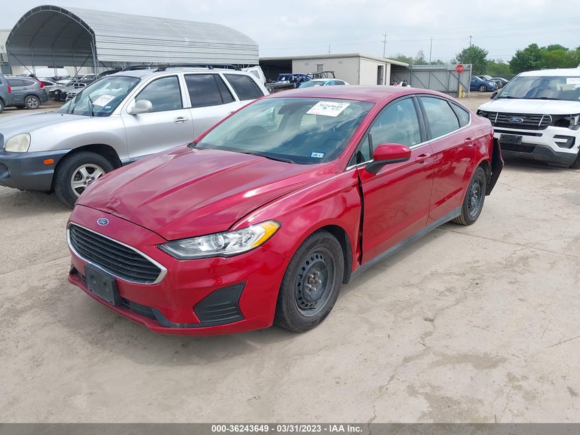 VIN 3FA6P0G76LR201050 2020 FORD FUSION S