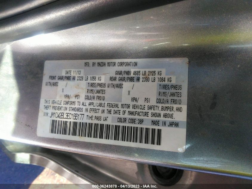 2014 MAZDA MAZDA5 SPORT - JM1CW2BL3E0166177