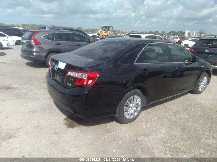 2014 TOYOTA CAMRY HYBRID LE/XLE/SE LIMITED EDITION - 4T1BD1FK2EU137884