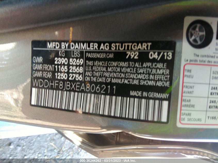 2014 MERCEDES-BENZ E-CLASS E 350 - WDDHF8JBXEA806211