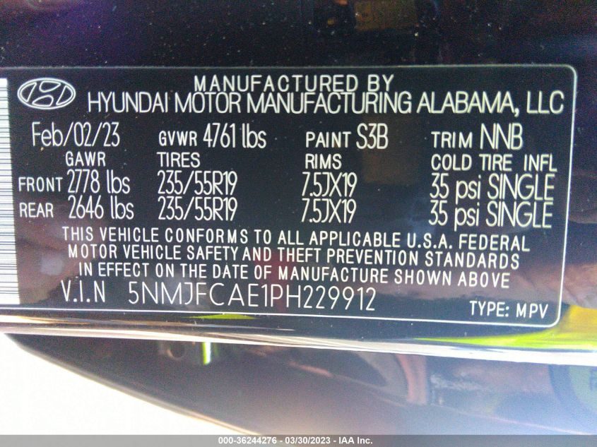 2023 HYUNDAI TUCSON SEL - 5NMJFCAE1PH229912