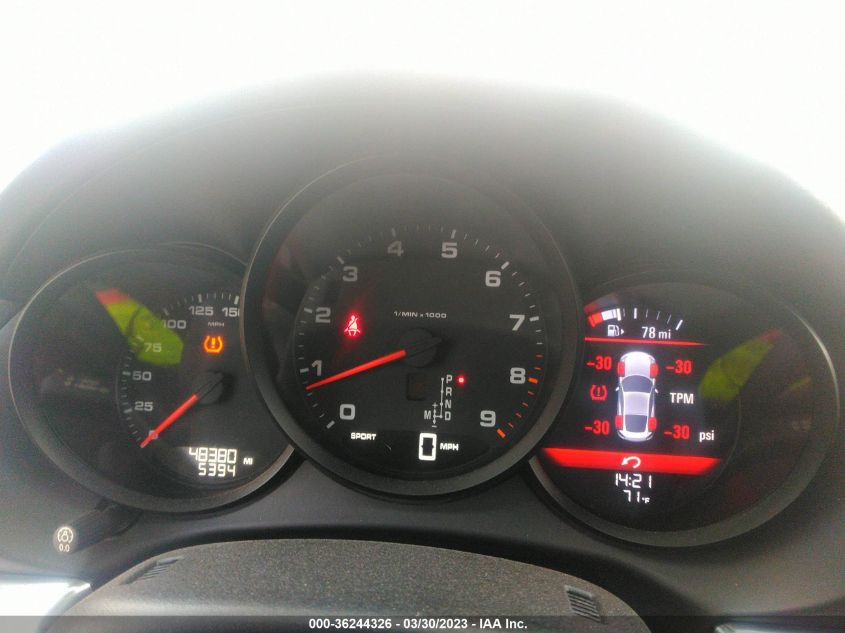 2014 PORSCHE CAYMAN WP0AA2A86EK170179