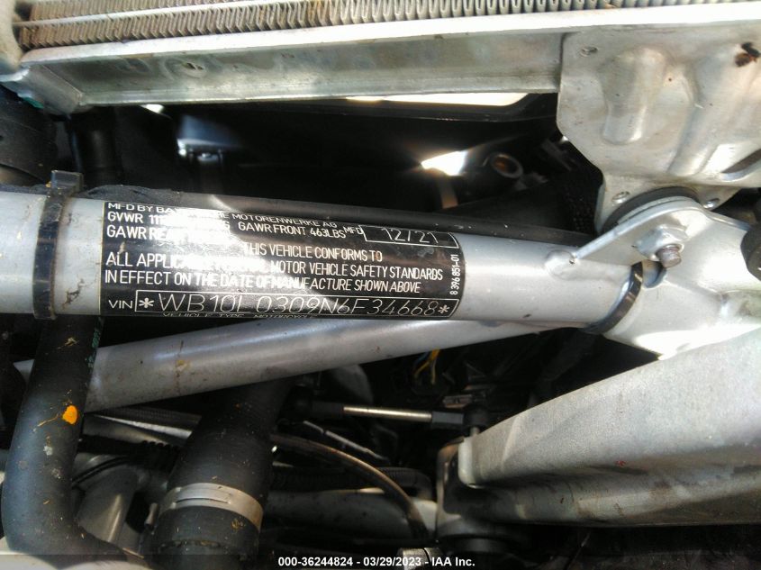 2022 BMW R 1250 RT - WB10L0309N6F34668