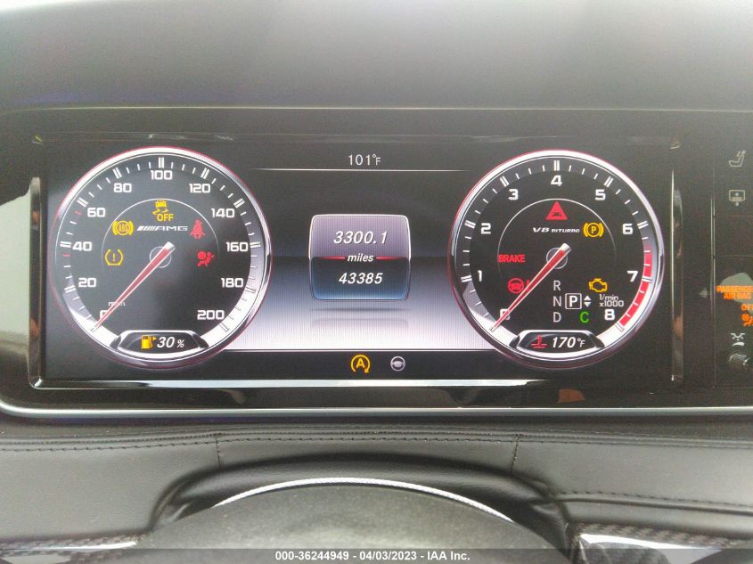 2015 MERCEDES-BENZ S-CLASS S 63 AMG - WDDUG7JB8FA124578