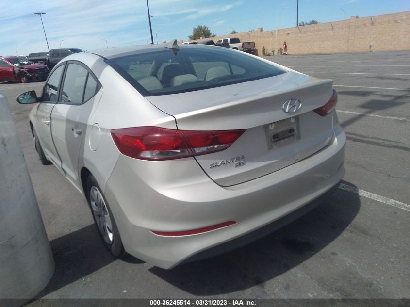 2017 HYUNDAI ELANTRA SE - KMHD74LF1HU083782