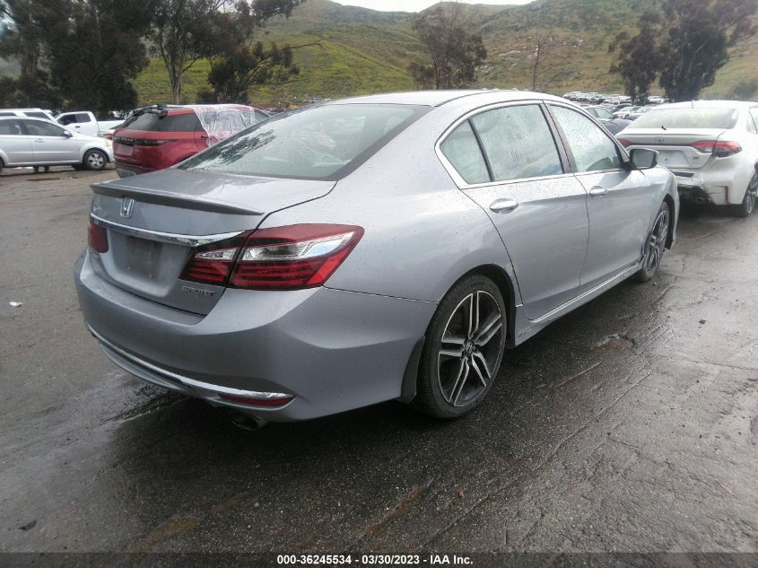 2017 HONDA ACCORD SEDAN SPORT - 1HGCR2F5XHA013475