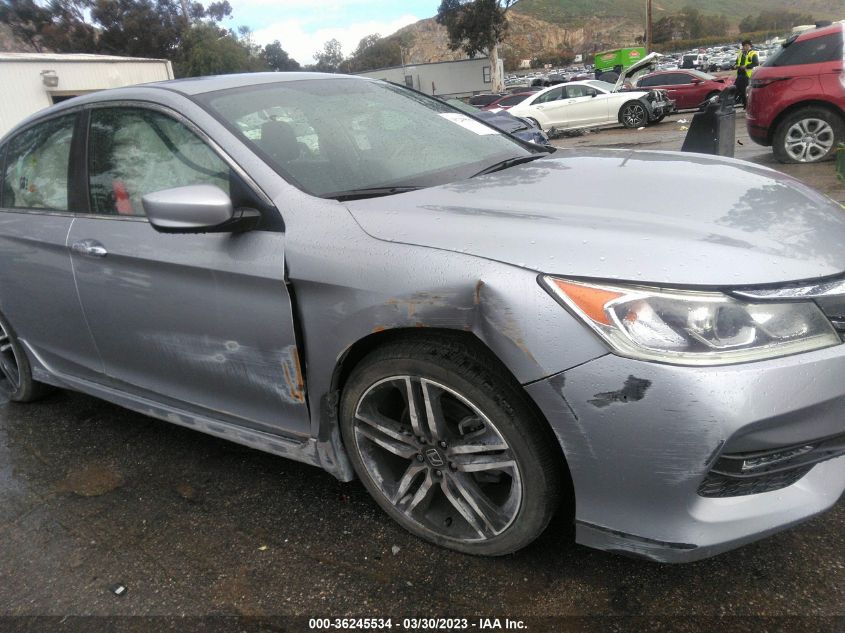 2017 HONDA ACCORD SEDAN SPORT - 1HGCR2F5XHA013475