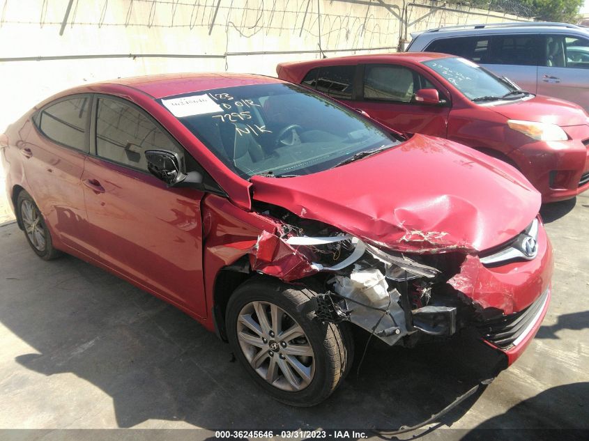 2015 HYUNDAI ELANTRA SE - KMHDH4AE2FU381830