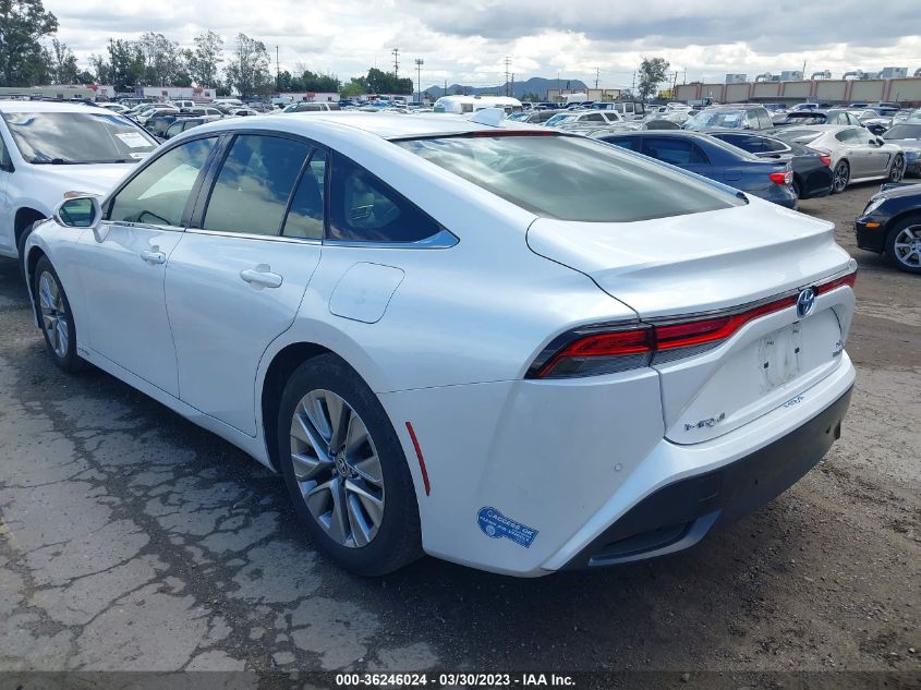 2021 TOYOTA MIRAI XLE/LIMITED JTDAAAAA8MA001380