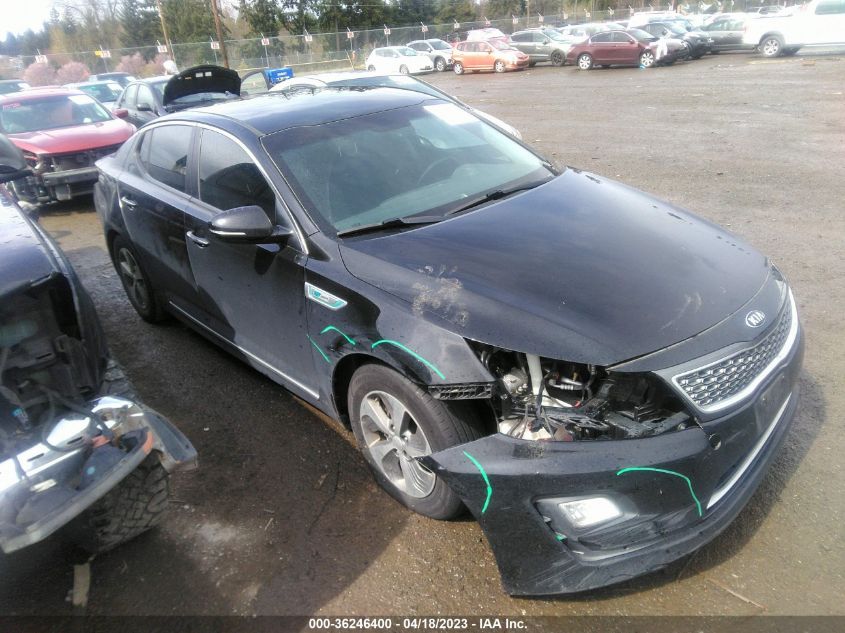 2015 KIA OPTIMA HYBRID - KNAGM4AD9F5082007