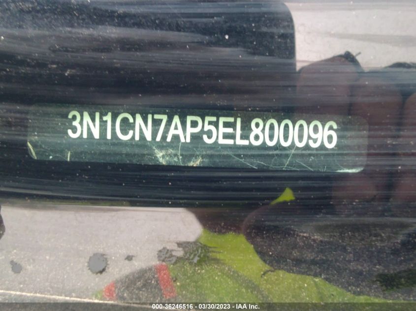 2014 NISSAN VERSA SV - 3N1CN7AP5EL800096