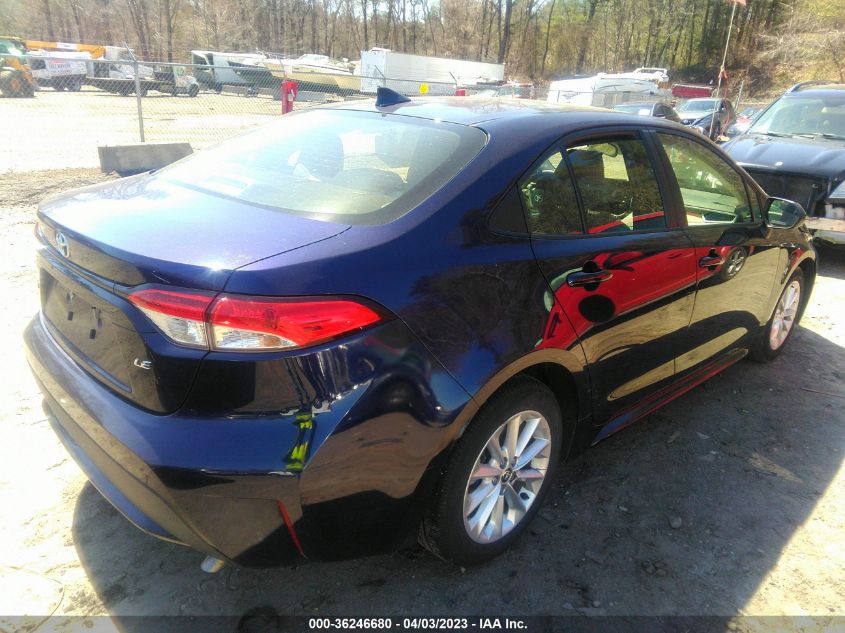 2021 TOYOTA COROLLA LE - JTDVPMAE7MJ149797