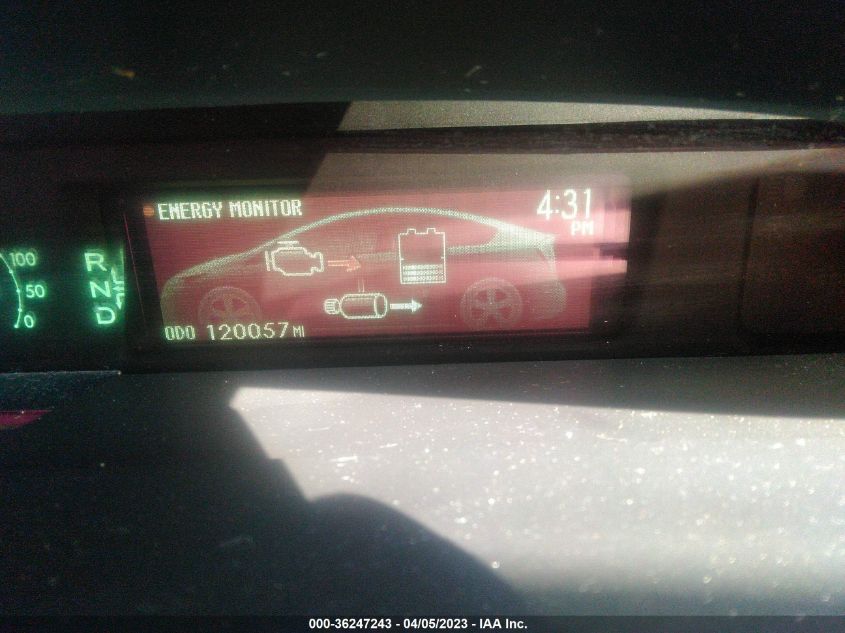 2013 TOYOTA PRIUS ONE/TWO/THREE/FOUR/FIVE - JTDKN3DU3D5595394