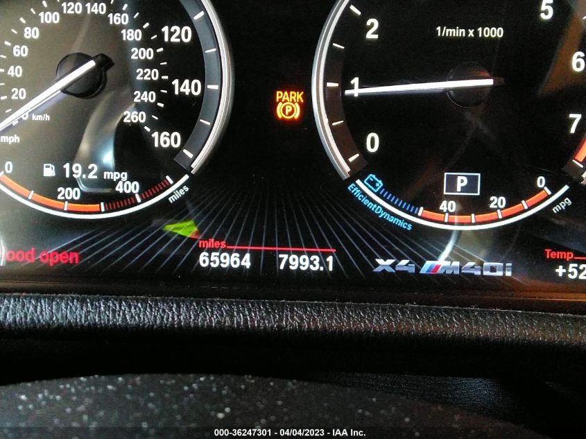 2018 BMW X4 M40I 5UXXW7C52J0W64099