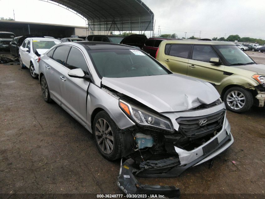 2016 HYUNDAI SONATA 2.4L LIMITED - 5NPE34AF2GH274370