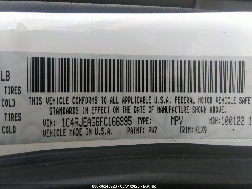 2015 JEEP GRAND CHEROKEE ALTITUDE - 1C4RJEAG6FC166995