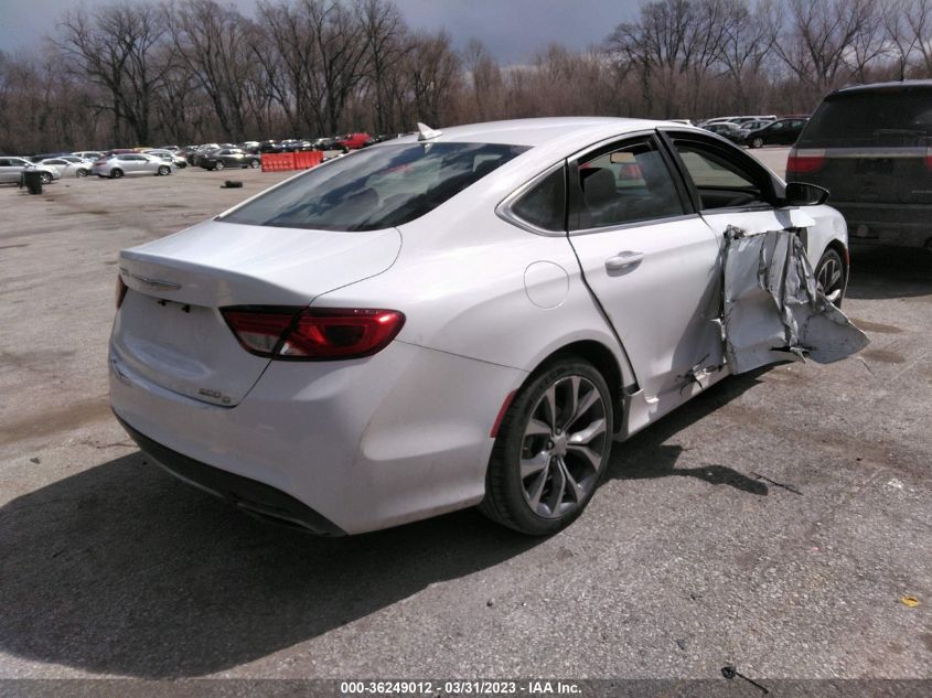 2015 CHRYSLER 200 C - 1C3CCCCG7FN545725