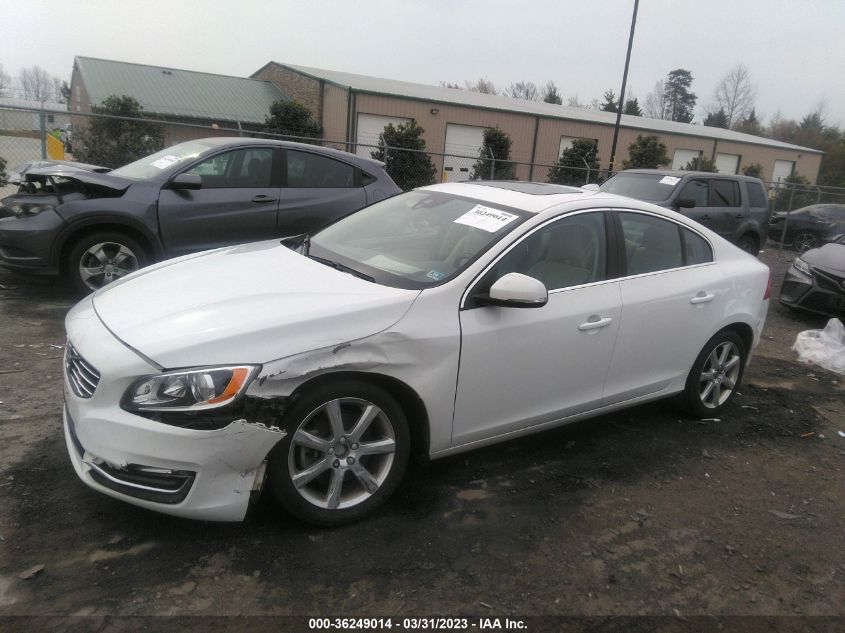2016 VOLVO S60 T5 DRIVE-E PREMIER - YV126MFK8G2414255