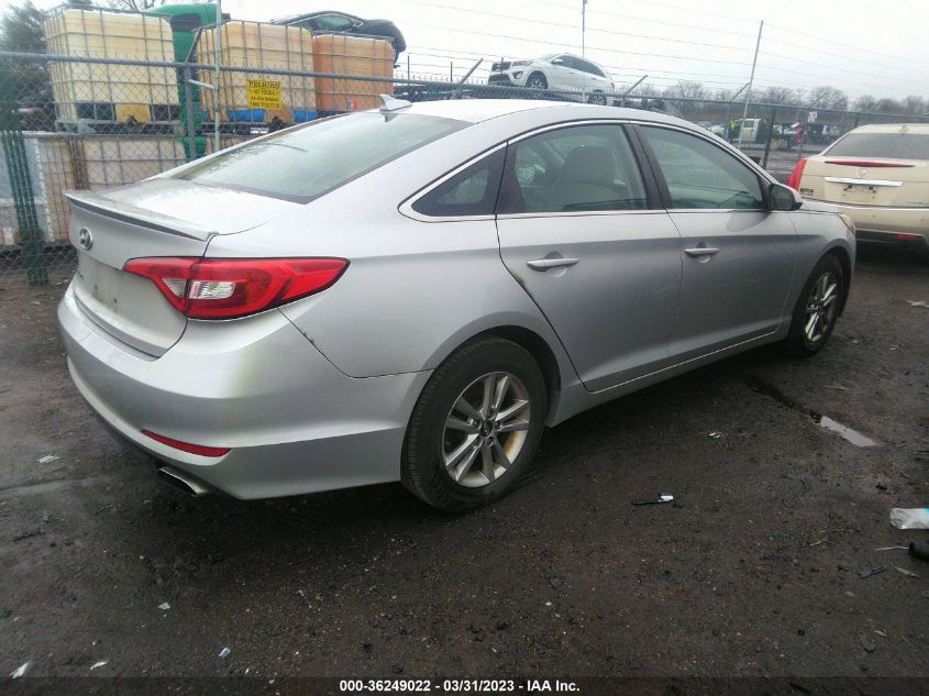 2015 HYUNDAI SONATA 2.4L SE - 5NPE24AF3FH025058