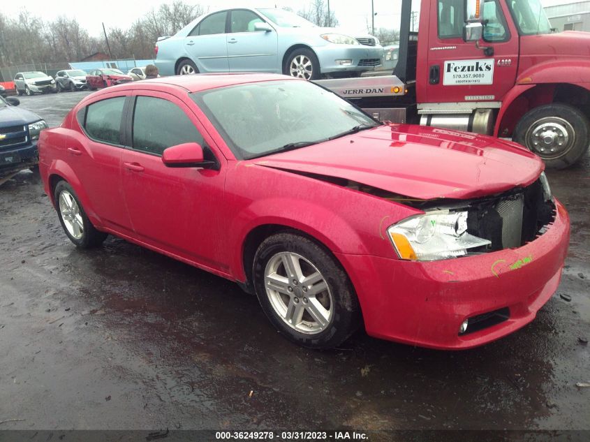 2013 DODGE AVENGER SXT - 1C3CDZCB1DN519803