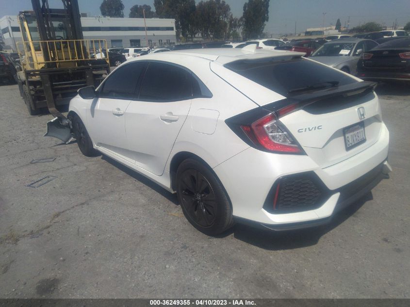 2019 HONDA CIVIC HATCHBACK EX - SHHFK7H69KU402429