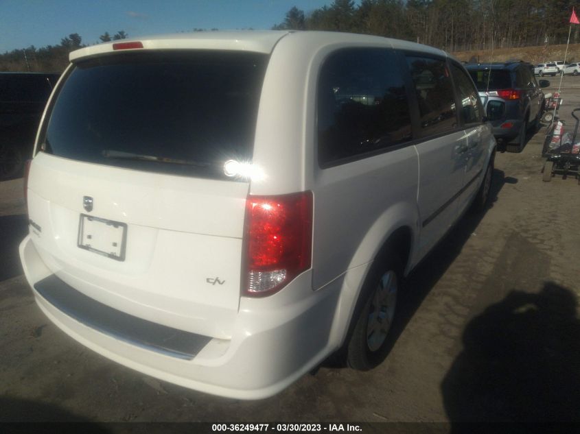 2013 RAM CARGO VAN TRADESMAN 2C4JRGAG7DR561936