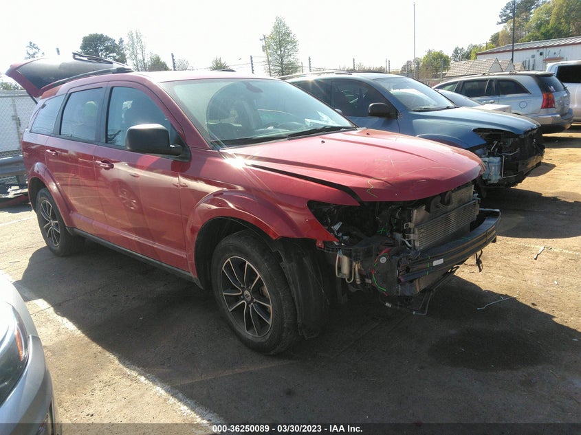 VIN 3C4PDCAB7JT382701 2018 DODGE JOURNEY SE