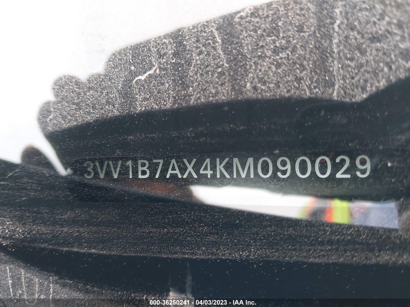 VIN 3VV1B7AX4KM090029 2019 VOLKSWAGEN TIGUAN S