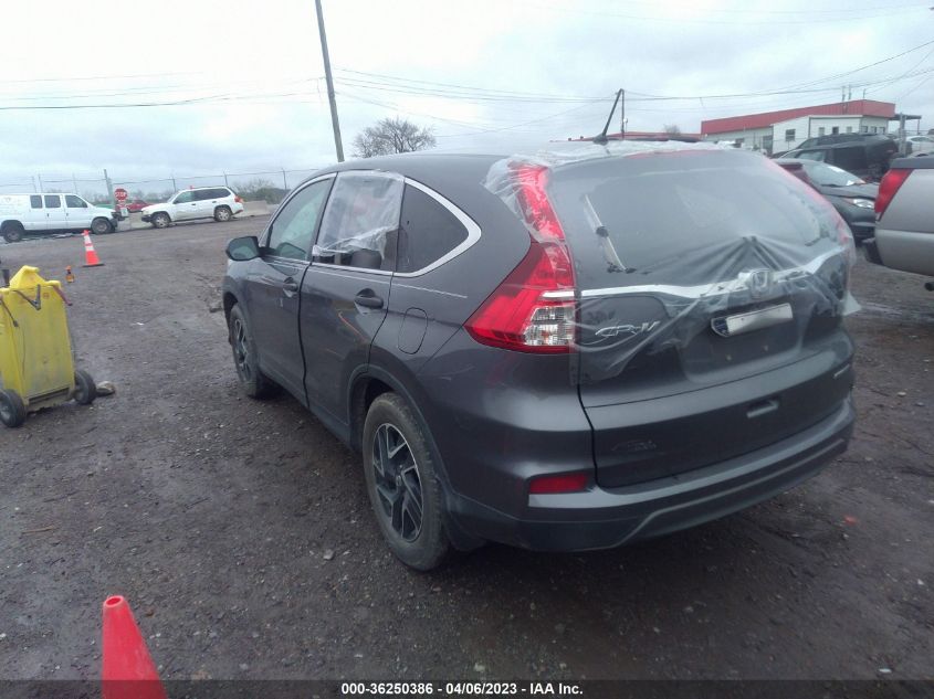 2016 HONDA CR-V SE - 5J6RM3H47GL024254