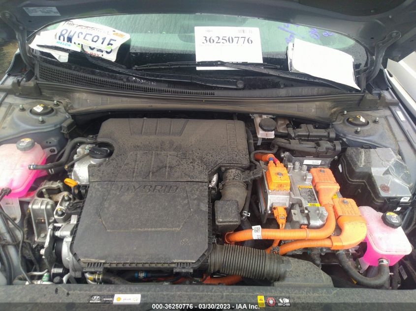 2021 HYUNDAI ELANTRA HYBRID BLUE KMHLM4AJ7MU010227