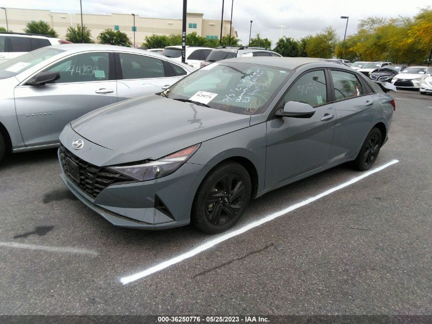 2021 HYUNDAI ELANTRA HYBRID BLUE KMHLM4AJ7MU010227