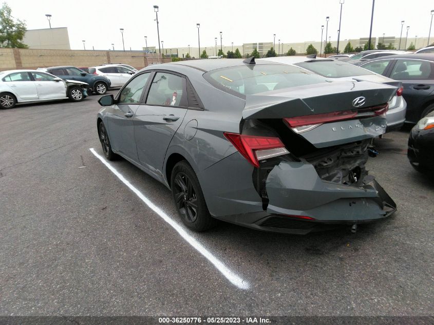 2021 HYUNDAI ELANTRA HYBRID BLUE KMHLM4AJ7MU010227