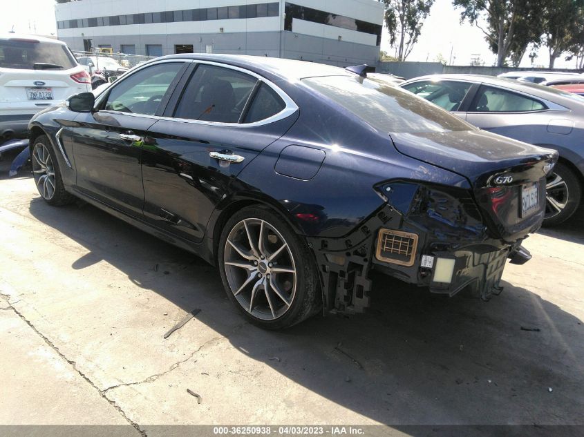 2021 GENESIS G70 2.0T KMTG44LA3MU076682