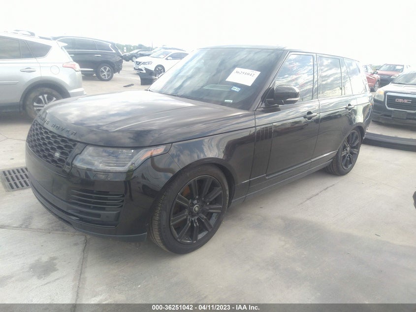VIN SALGS2RU1LA587777 2020 LAND ROVER RANGE ROVER HSE